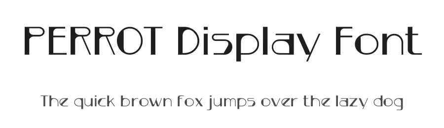 PERROT Display Font by Artsigma Design β Display Font