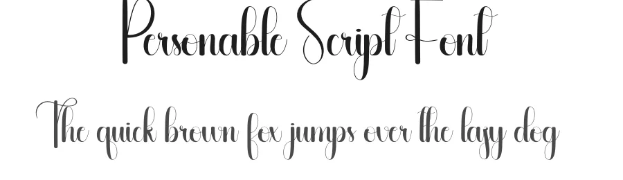 Personable Script Font by andikastudio — Script Handwritten Font