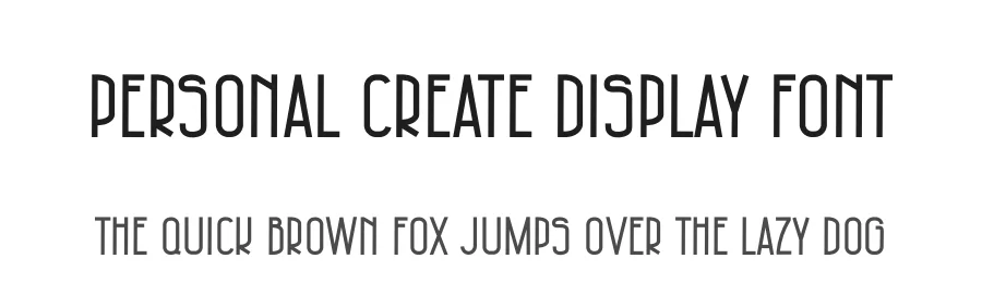 Personal Create Display Font by freshtypeink — Display Font