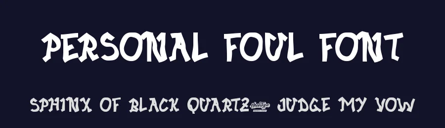 Personal Foul Font by noahtype — Display Font — thumbnail 2