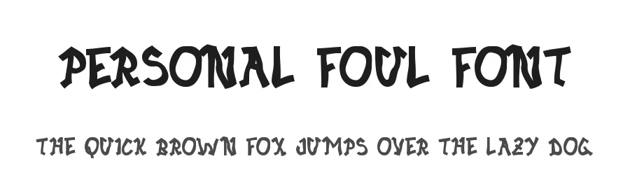 Personal Foul Font by noahtype — Display Font