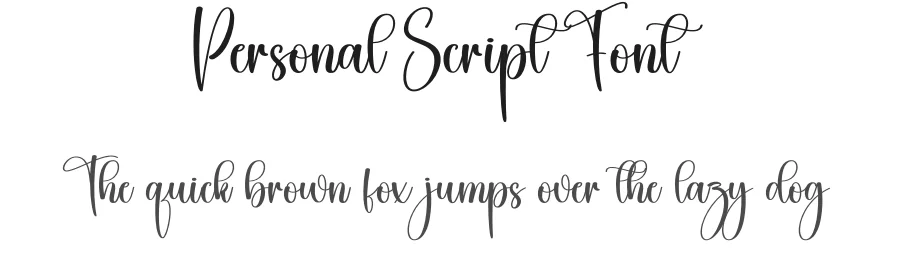 Personal Script Font by creativeletter — Script Handwritten Font