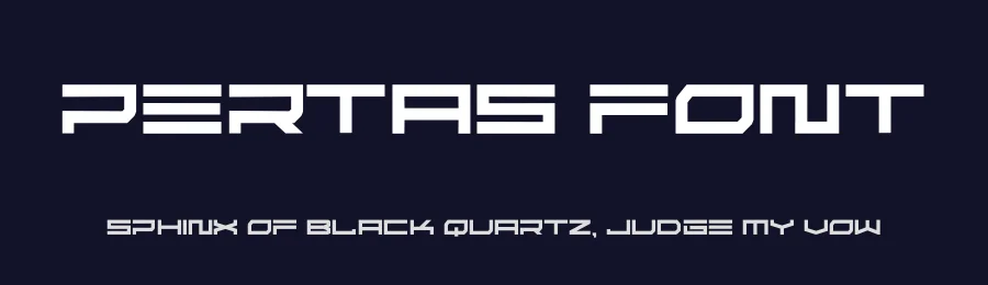 Pertas Font by hayoyuka8 — Display Font — thumbnail 2
