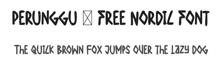 Perunggu – Free Nordic Font by mhdafifersya — Display Font
