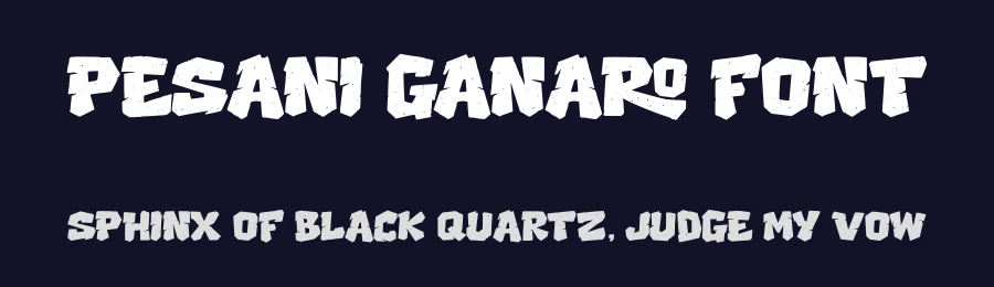 Pesani Ganaro Font by majelis art — Display Font — thumbnail 2
