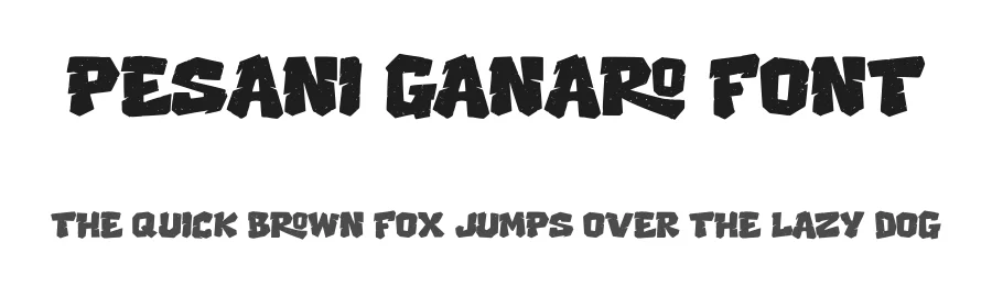 Pesani Ganaro Font by majelis art — Display Font
