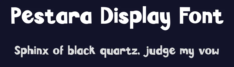 Pestara Display Font by Tokokoo — Display Font — thumbnail 2