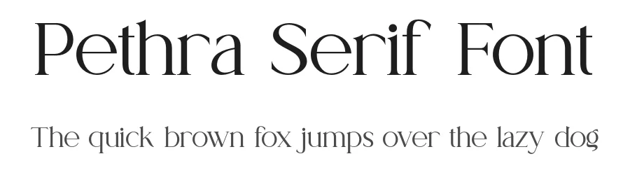 Pethra Serif Font by ErmediaStudio — Serif Font