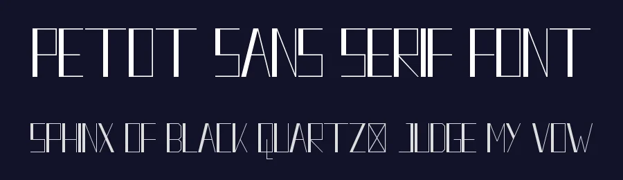 Petot Sans Serif Font by CalligraphyFonts.net — Sans Serif Font — thumbnail 2