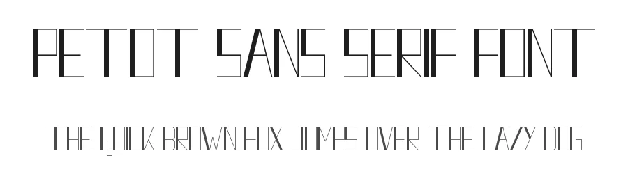 Petot Sans Serif Font by CalligraphyFonts.net — Sans Serif Font