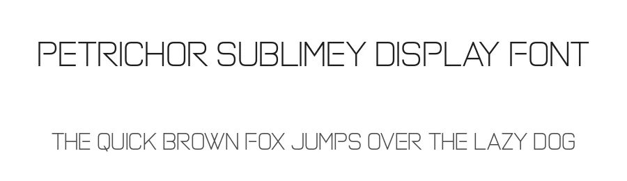 Petrichor Sublimey Display Font by Chequered Ink — Sans Serif Font