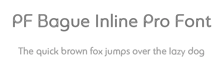 PF Bague Inline Pro Font by Panos Vassiliou — Sans Serif Font