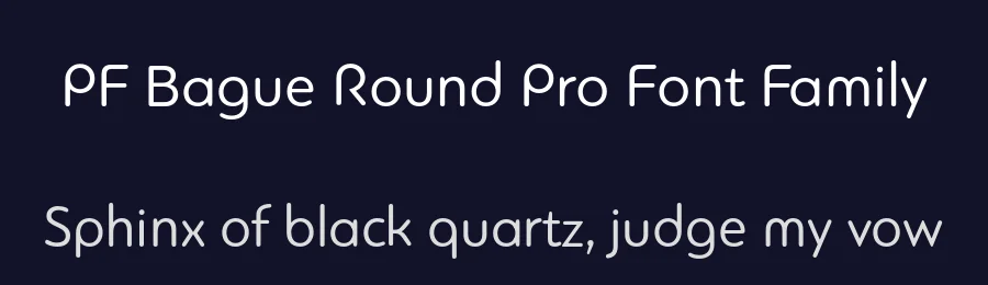 PF Bague Round Pro Font Family by Panos Vassiliou — Sans Serif Font — thumbnail 2