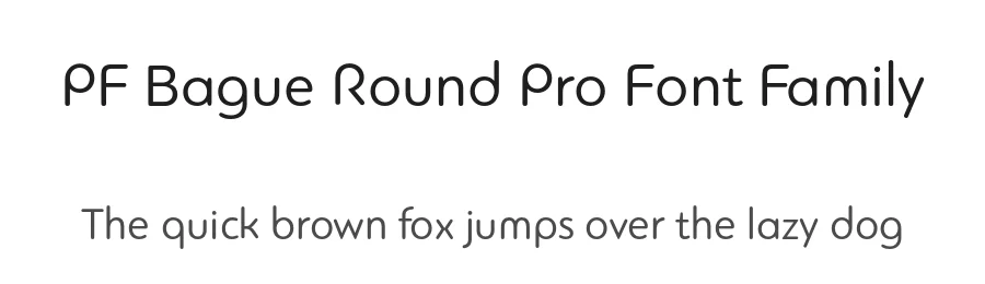 PF Bague Round Pro Font Family by Panos Vassiliou — Sans Serif Font