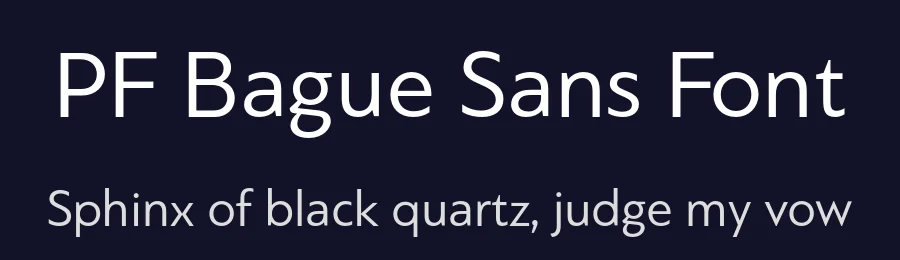 PF Bague Sans Font by Panos Vassiliou — Sans Serif Font — thumbnail 2