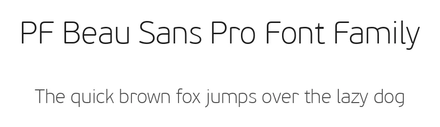 PF Beau Sans Pro Font Family by Panos Vassiliou — Sans Serif Font
