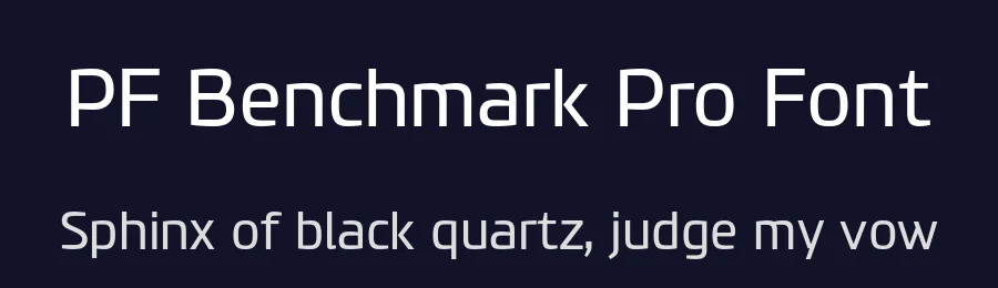 PF Benchmark Pro Font by Panos Vassiliou — Sans Serif Font — thumbnail 2