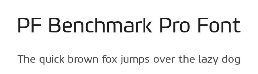 PF Benchmark Pro Font by Panos Vassiliou — Sans Serif Font