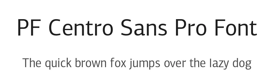 PF Centro Sans Pro Font by Parachute β Sans Serif Font