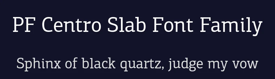 PF Centro Slab Font Family by Panos Vassiliou — Slab Serif Font — thumbnail 2