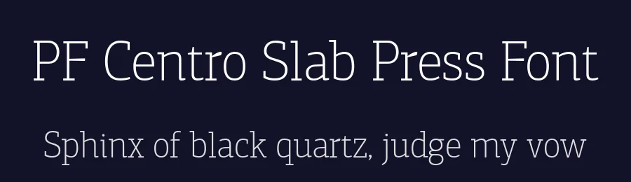 PF Centro Slab Press Font by Panos Vassiliou — Serif Font — thumbnail 2