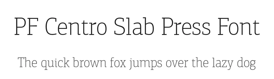PF Centro Slab Press Font by Panos Vassiliou — Serif Font