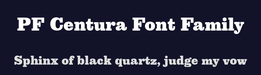 PF Centura Font Family by Panos Vassiliou — Slab Serif Font — thumbnail 2