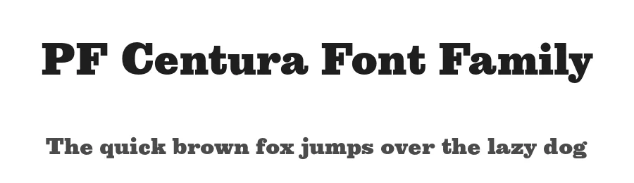 PF Centura Font Family by Panos Vassiliou — Slab Serif Font