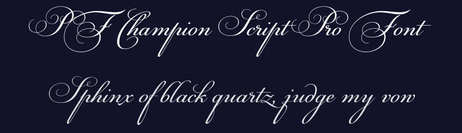 PF Champion Script Pro Font by Panos Vassiliou — Script Handwritten Font — thumbnail 2
