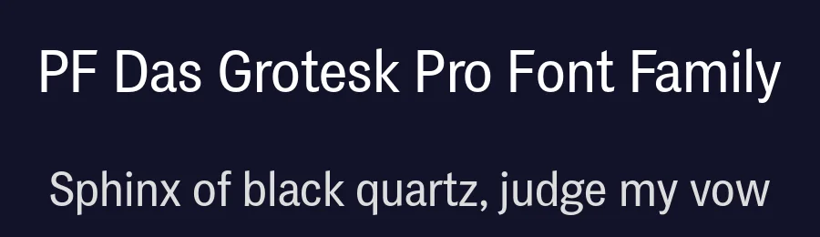 PF Das Grotesk Pro Font Family by Parachute — Decorative Font — thumbnail 2