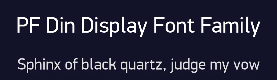 PF Din Display Font Family by Panos Vassiliou — Display Font — thumbnail 2