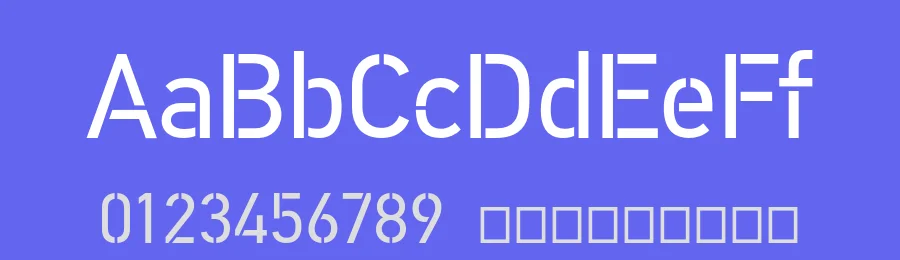 PF DIN Stencil Font by Panos Vassiliou — Display Font — thumbnail 3