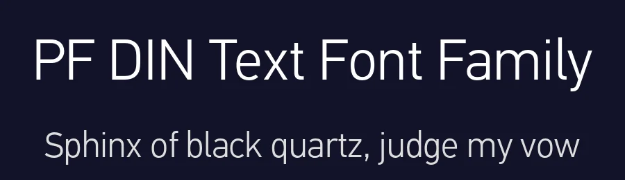 PF DIN Text Font Family by Panos Vassiliou — Sans Serif Font — thumbnail 2