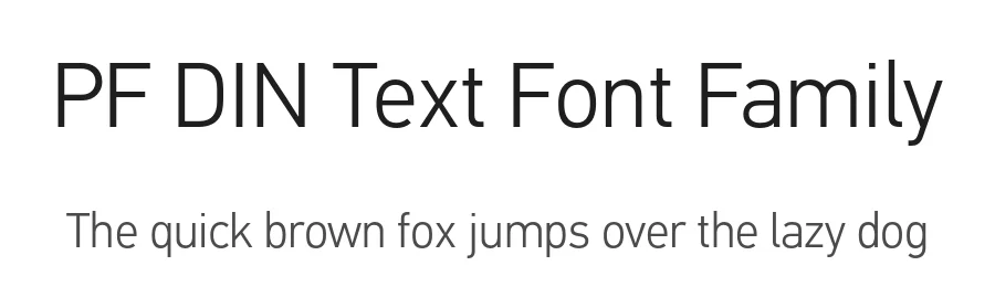 PF DIN Text Font Family by Panos Vassiliou — Sans Serif Font