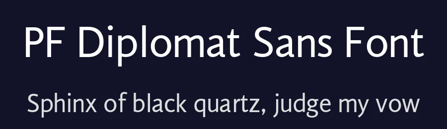 PF Diplomat Sans Font by Panos Vassiliou — Sans Serif Font — thumbnail 2
