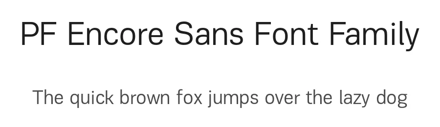 PF Encore Sans Font Family by Panos Vassiliou — Decorative Font