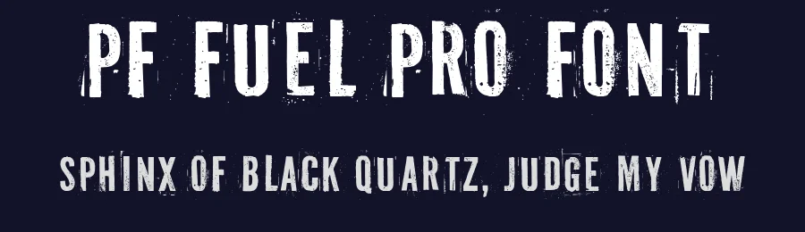 PF Fuel Pro Font by Panos Vassiliou — Display Font — thumbnail 2