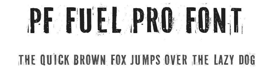 PF Fuel Pro Font by Panos Vassiliou — Display Font