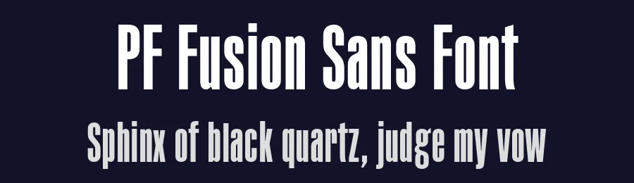 PF Fusion Sans Font by Panos Vassiliou — Sans Serif Font — thumbnail 2