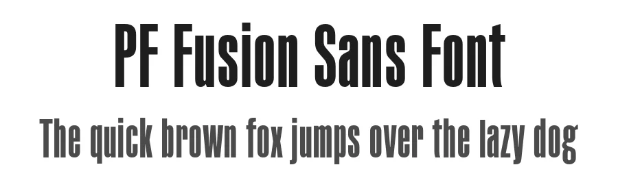 PF Fusion Sans Font by Panos Vassiliou — Sans Serif Font