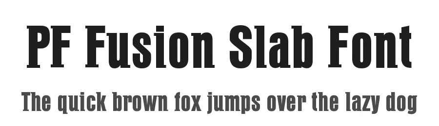 PF Fusion Slab Font by Panos Vassiliou — Slab Serif Font