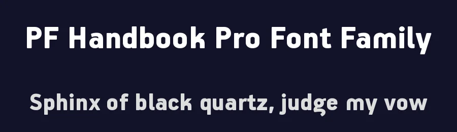 PF Handbook Pro Font Family by Panos Vassiliou — Sans Serif Font — thumbnail 2