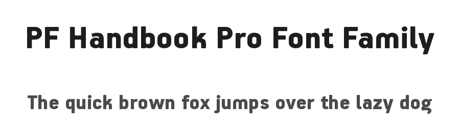 PF Handbook Pro Font Family by Panos Vassiliou — Sans Serif Font