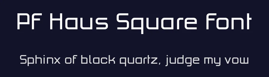PF Haus Square Font by Panos Vassiliou — Sans Serif Font — thumbnail 2