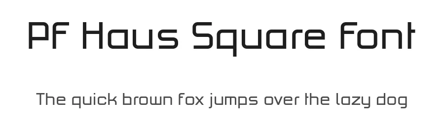 PF Haus Square Font by Panos Vassiliou — Sans Serif Font