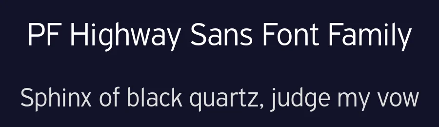 PF Highway Sans Font Family by Panos Vassiliou — Sans Serif Font — thumbnail 2