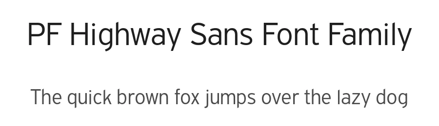 PF Highway Sans Font Family by Panos Vassiliou — Sans Serif Font