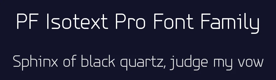 PF Isotext Pro Font Family by Panos Vassiliou — Sans Serif Font — thumbnail 2