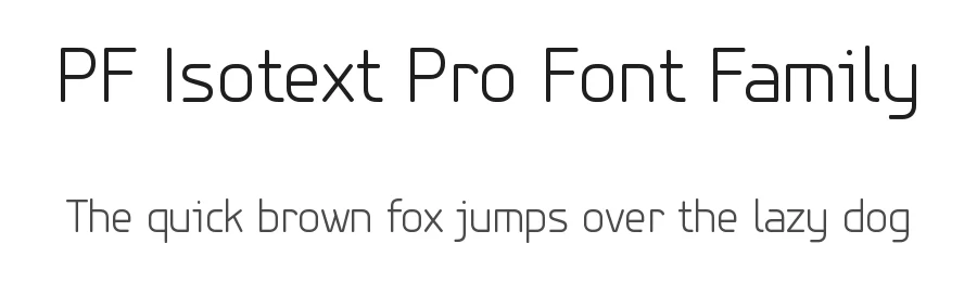 PF Isotext Pro Font Family by Panos Vassiliou — Sans Serif Font