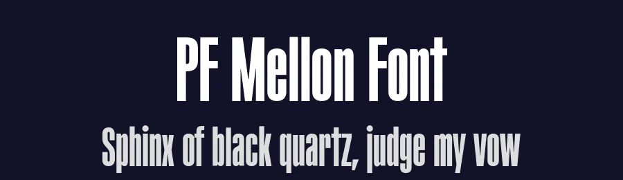 PF Mellon Font by Panos Vassiliou — Sans Serif Font — thumbnail 2